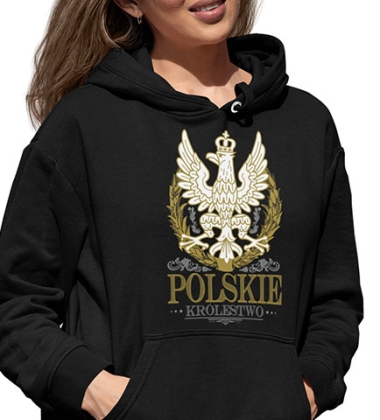 BLUZA DAMSKA Z KAPTUREM POLSKIE KRÓLESTWO